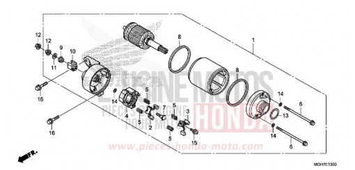 STARTING MOTOR VFR1200XLF de 2015